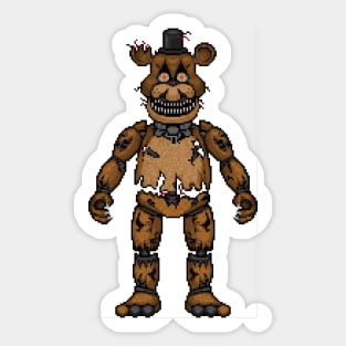 nightmare fredbear Sticker